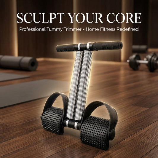Premium Double Spring Tummy Trimmer for Men & Women | Home Abs Workout Fitness Equipment