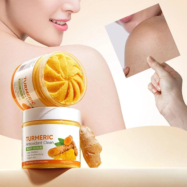 Turmeric & Citrus Antioxidant Body Scrub | Deep Exfoliating & Brightening Skin Care