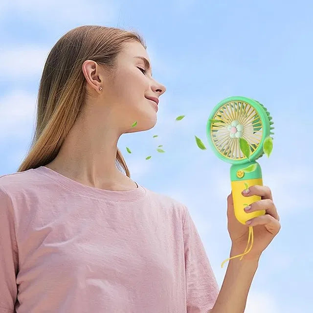 Portable Mini Handheld Fan – USB Rechargeable Ultra Quiet Little Flower Fan