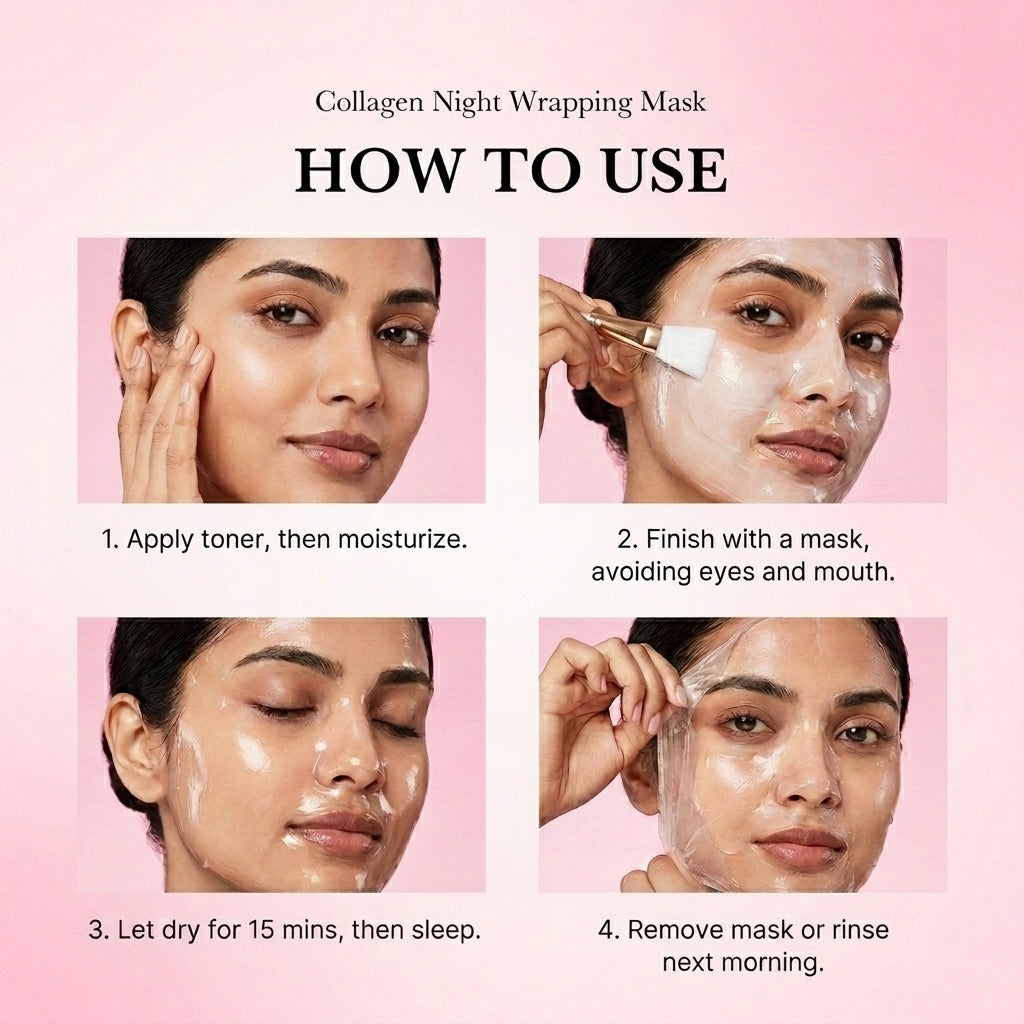 Medicube Collagen Night Wrapping Peel-Off Mask | Overnight Firming & Hydrating Korean Skin Care | Hyaluronic Acid + Niacinamide + Ceramide | 75ml